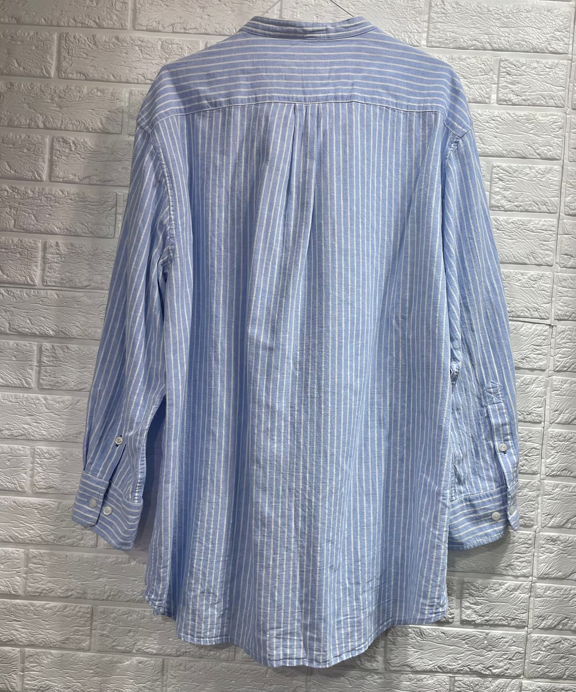 지오다노 마남방 면남방 마셔츠 면셔츠 마+면 혼방 린넨셔츠XL 상품이미지5