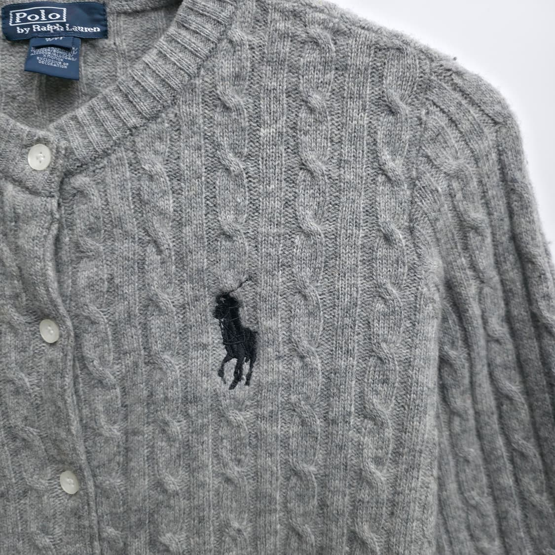 [S] 폴로 랄프로렌 그레이 케이블 가디건 상품이미지4