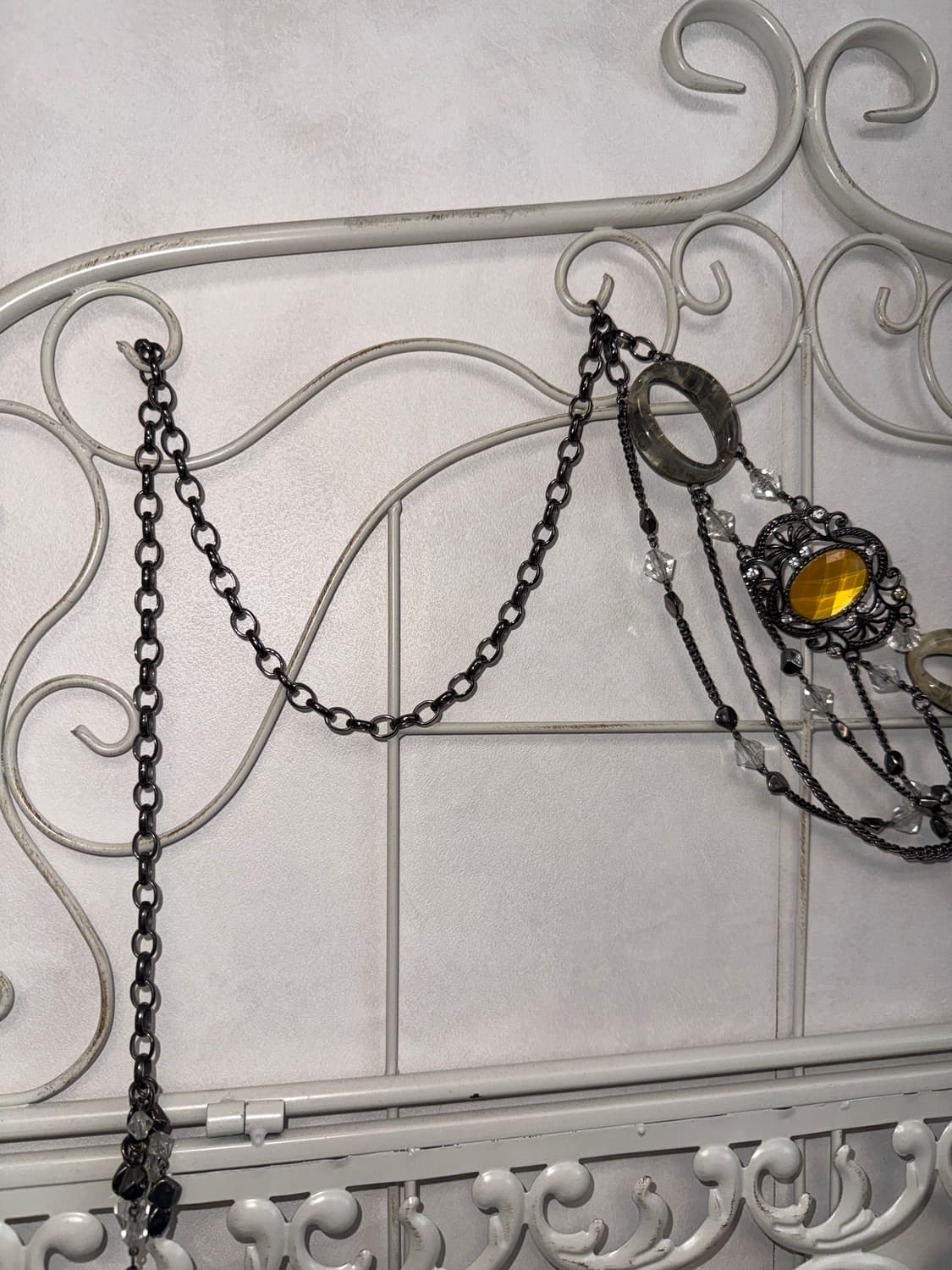 Oriental gemstone beads cubic chain belt 상품이미지2