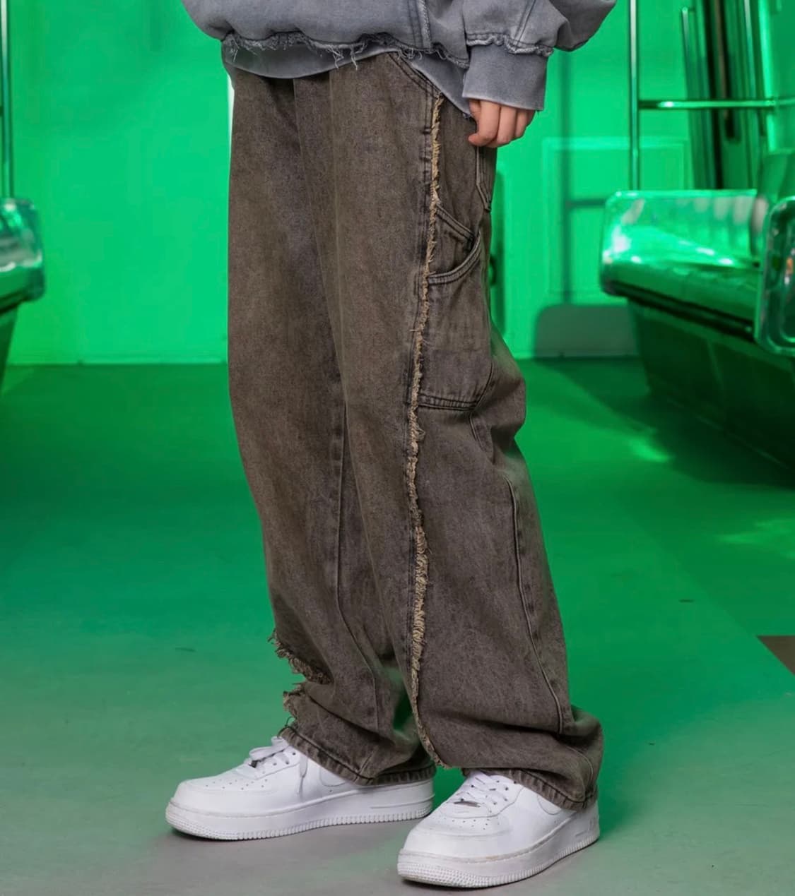 엑스톤즈 XP244 피레아 인시전 데님 바지 상품이미지1