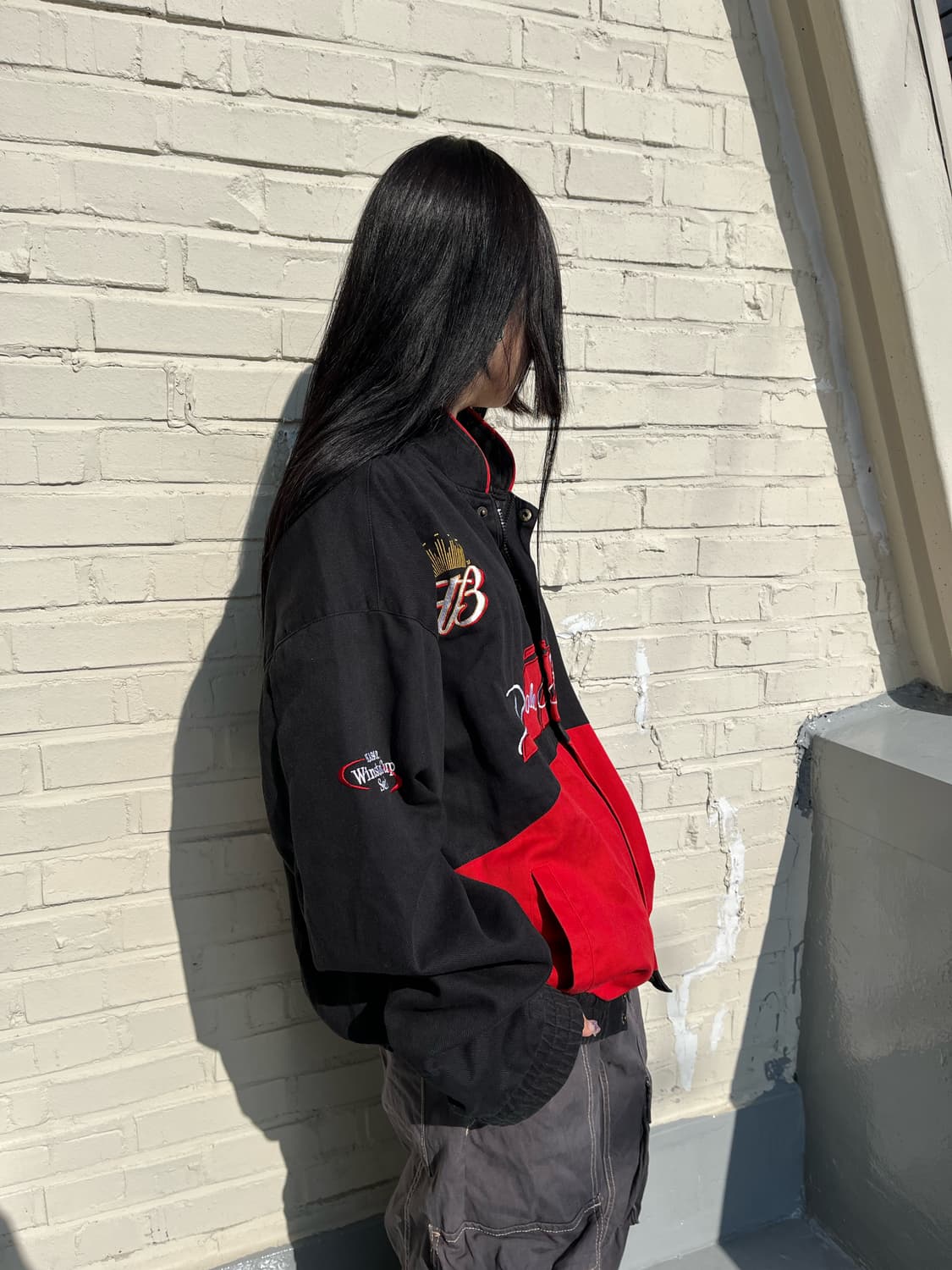 오버핏 레이싱 자켓 상품이미지2