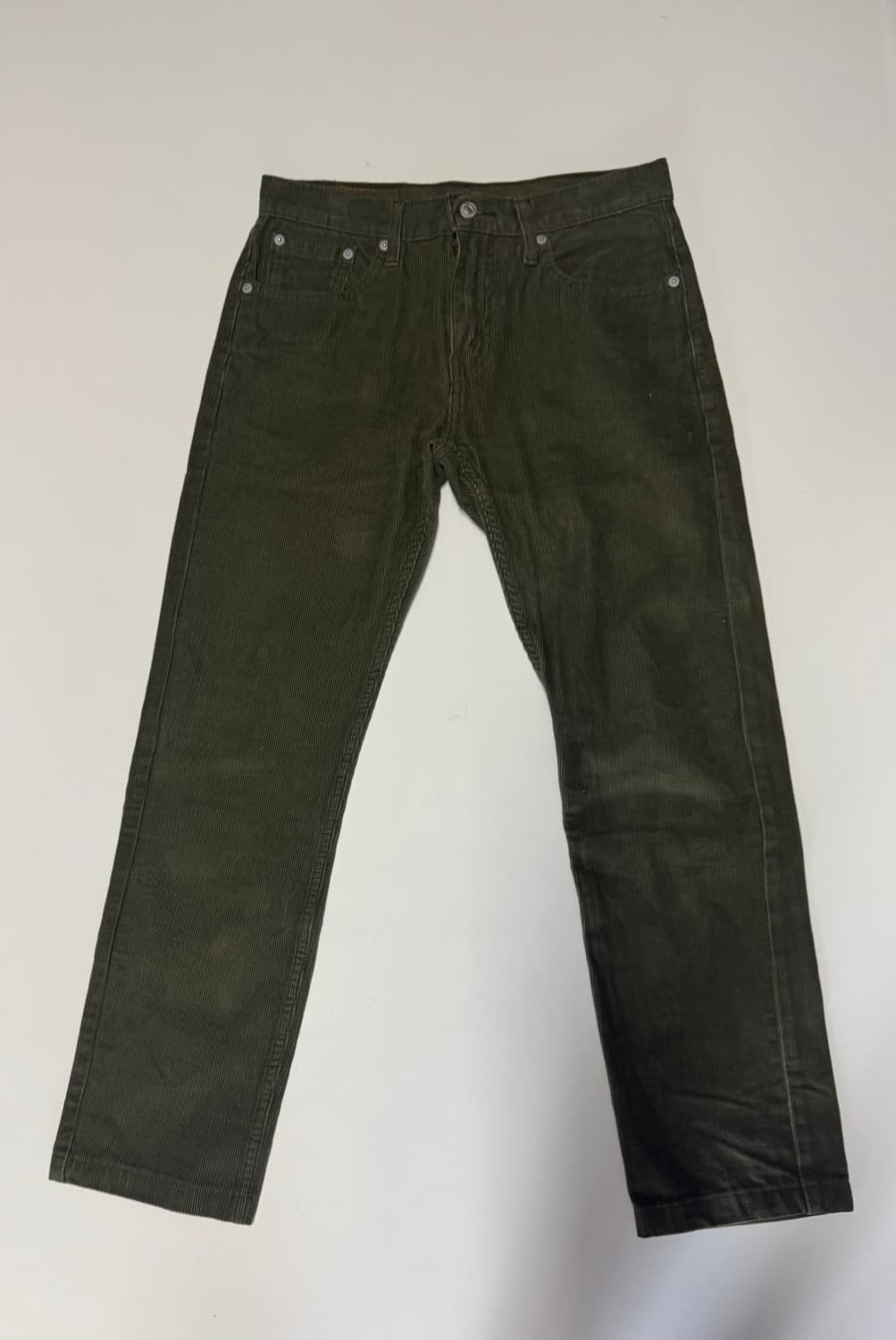 정품!! 여성 리바이스 502 코듀로이 팬츠 카키 29.9인치 상품이미지1