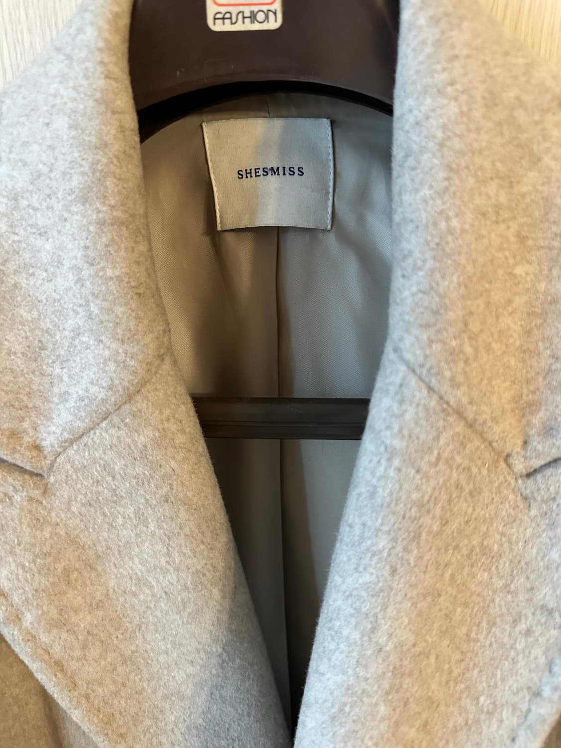 쉬즈미스 스티치 더블 롱 코트 사이즈 66 상품이미지4