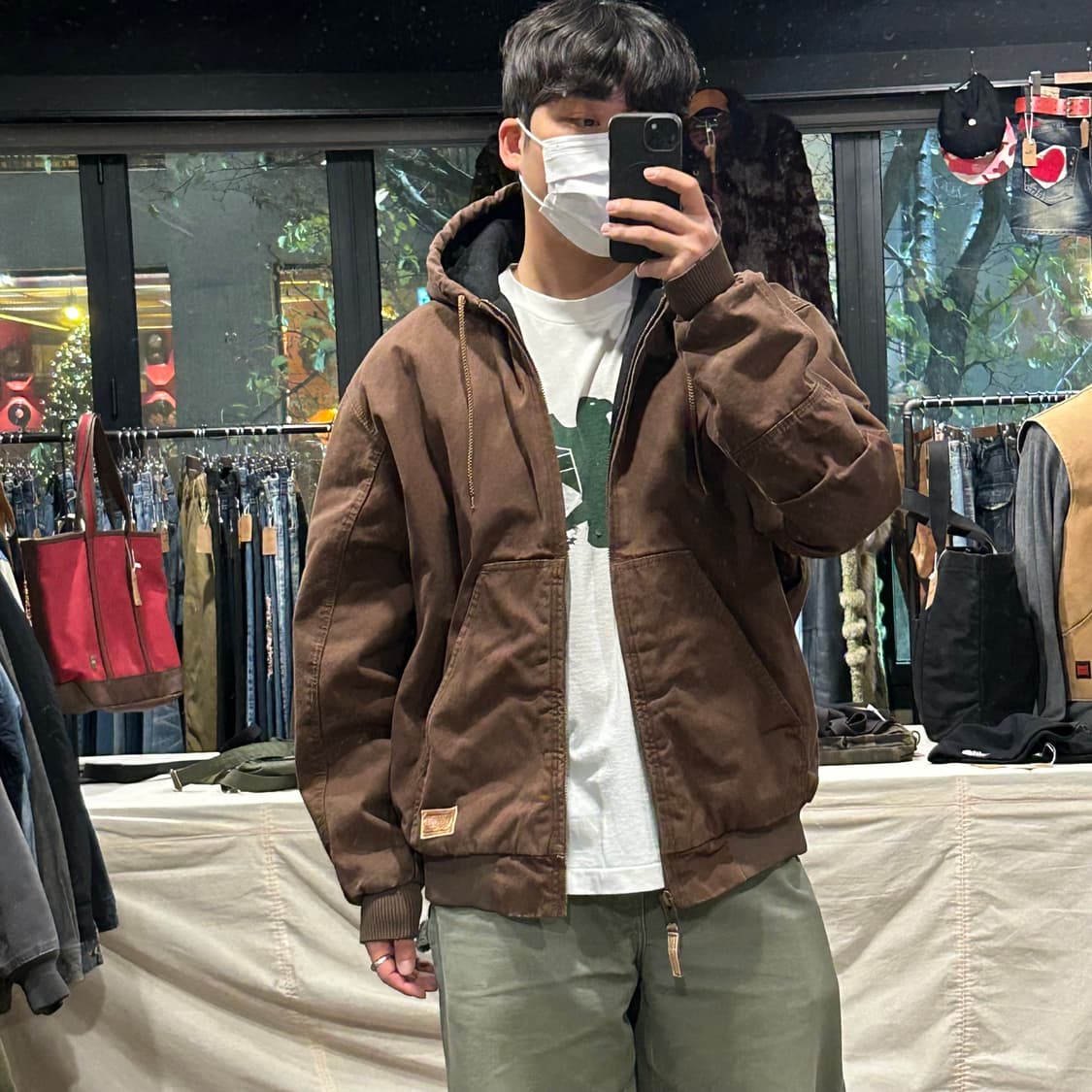 XL) SCHMIDT 슈미트 워크웨어 액티브 자켓 브라운 상품이미지8