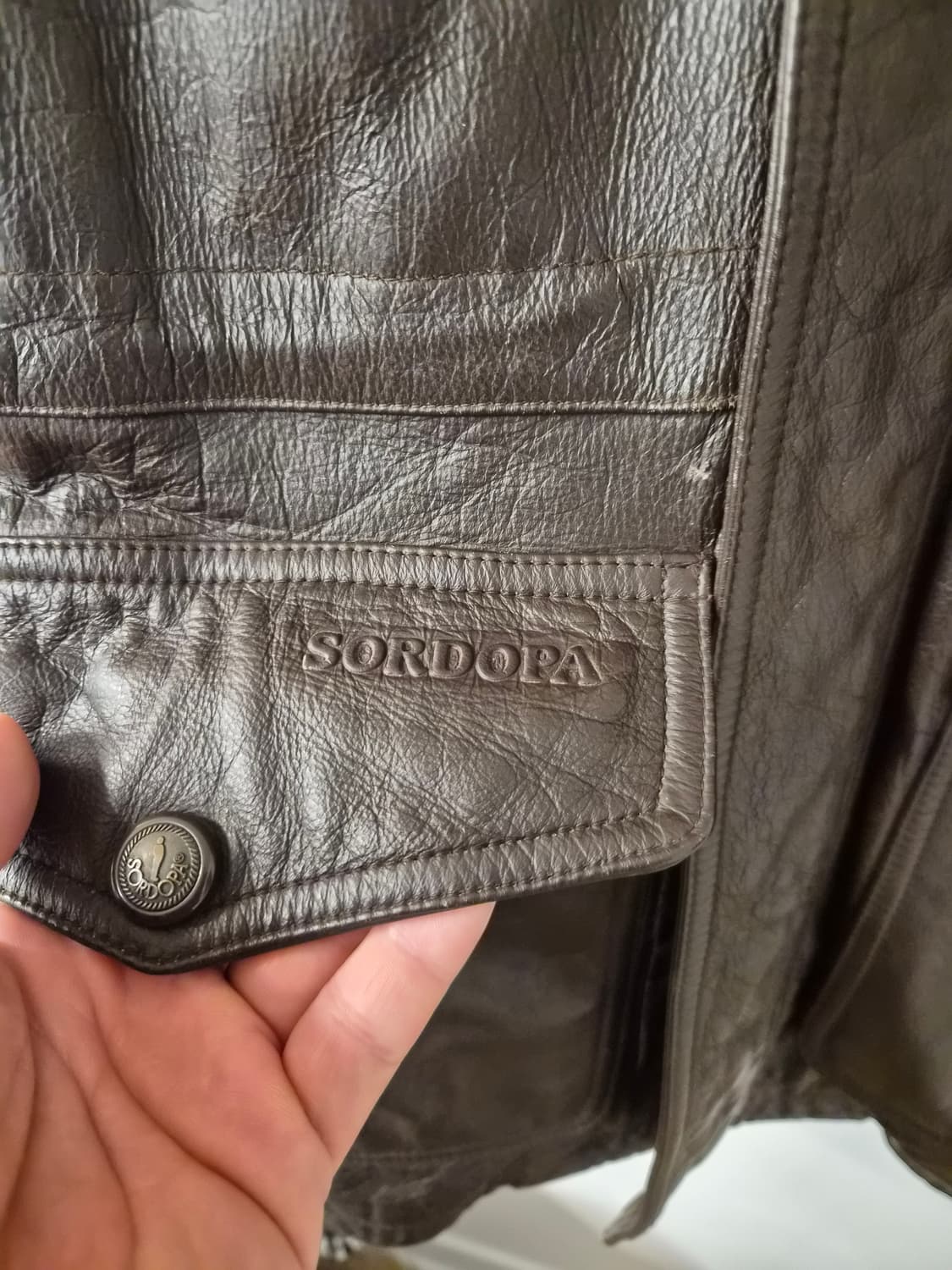105) SORDOPA 카우레더 자켓 팝니다 상품이미지5