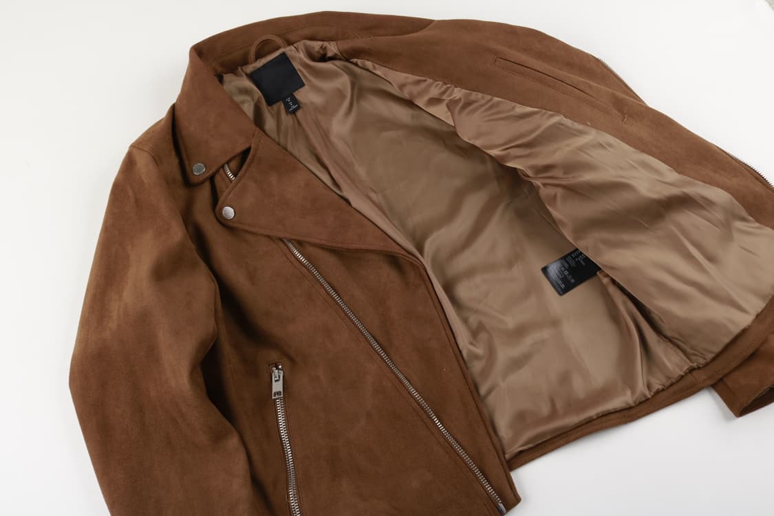 [여성 M] H&M 스웨이드 라이더 자켓 상품이미지4