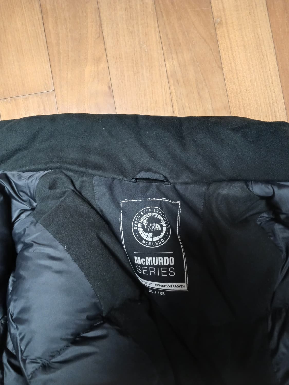 노스페이스 맥머도 시리즈 RDS 구스다운 블랙 패딩 점퍼 XL(105) 상품이미지3