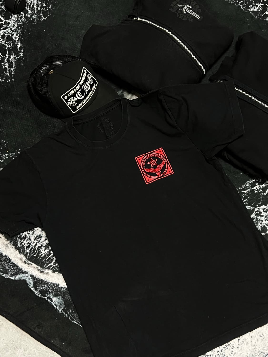 L | 크롬하츠 스컬 XXX반팔 티셔츠  상품이미지2