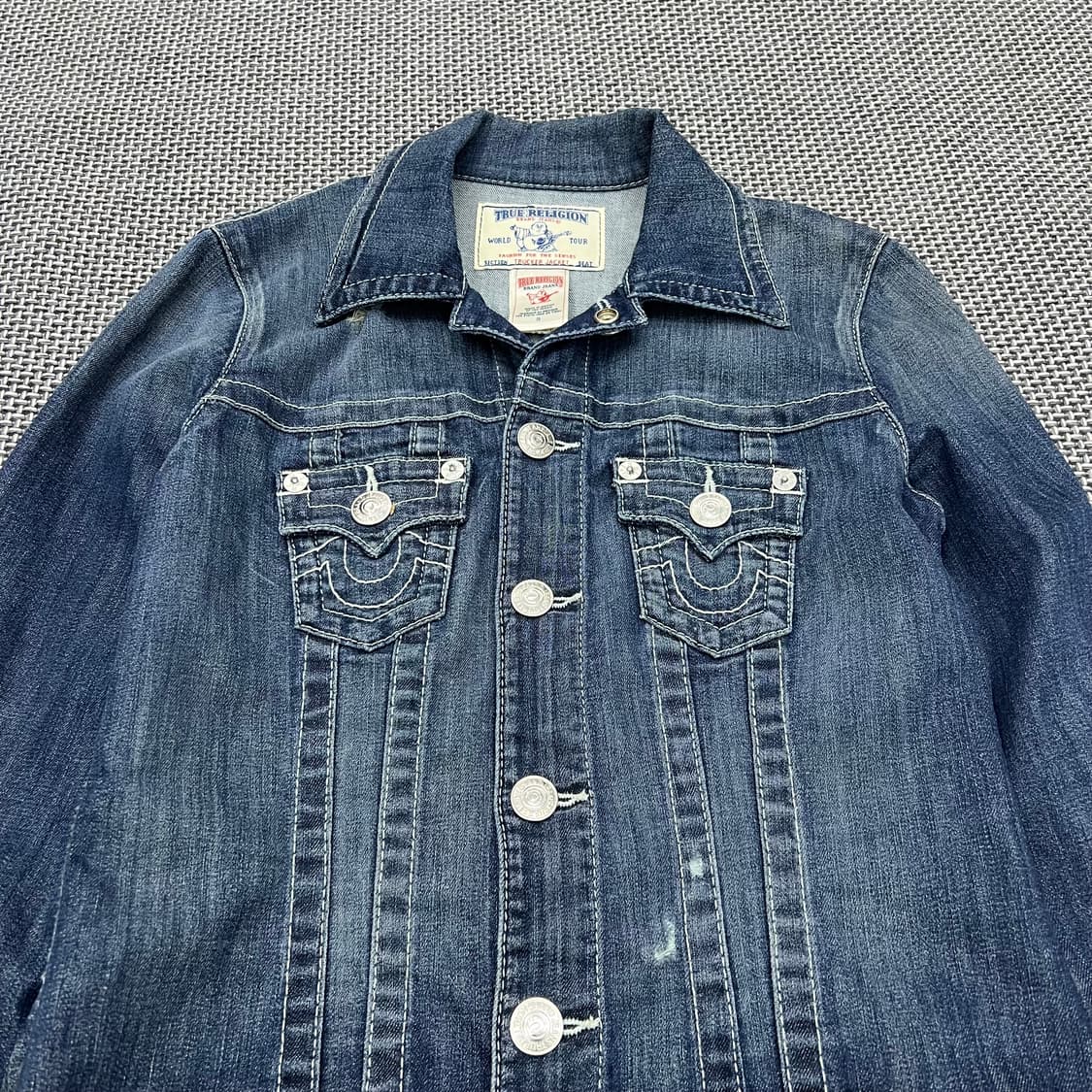 트루릴리전 워싱 트러커 자켓 상품이미지3