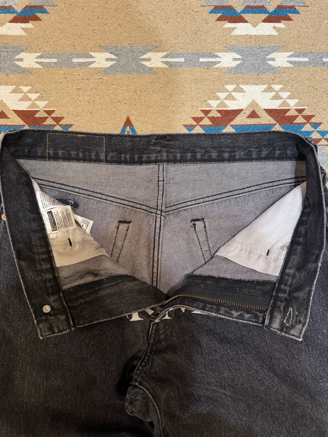 [30] 언더커버 x 리바이스 UC1E9502 팬츠 블랙 상품이미지3