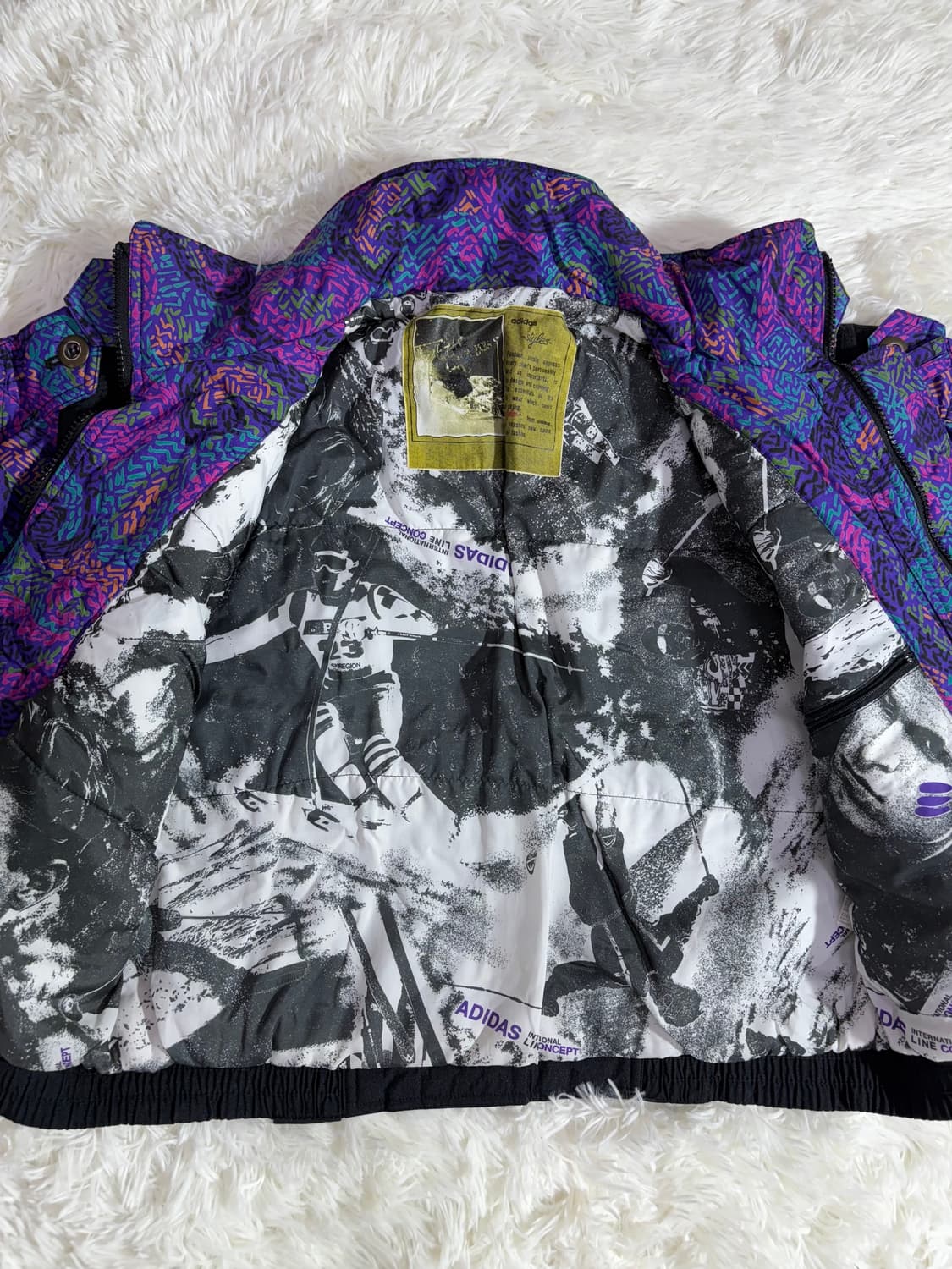 아디다스 90‘s 스키 패턴 반집업 아노락  상품이미지10