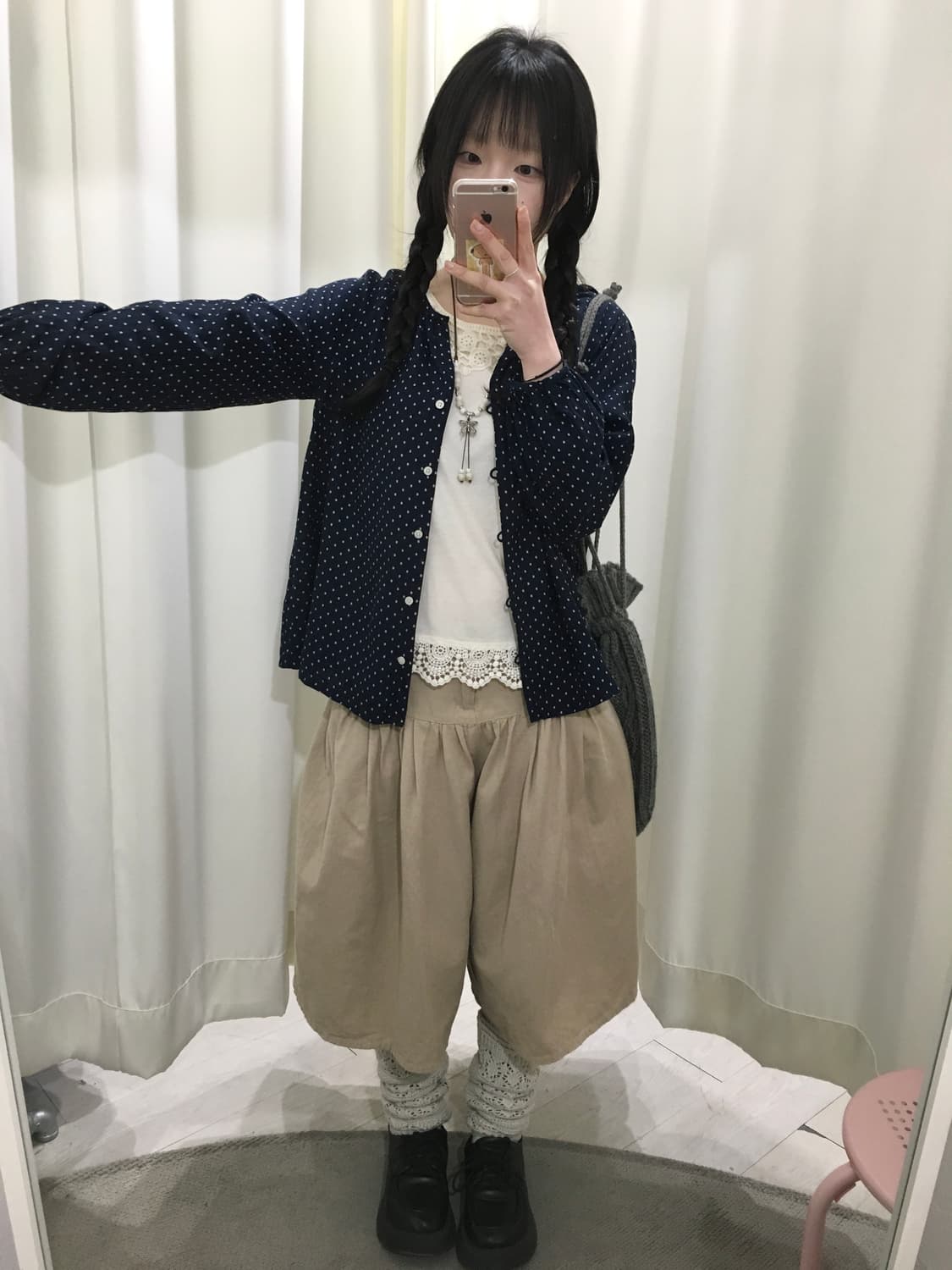 ships dot blouse 상품이미지4