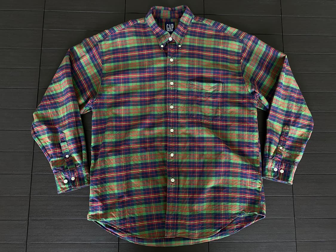 (XL) 올드갭 체크 긴팔 셔츠 상품이미지1