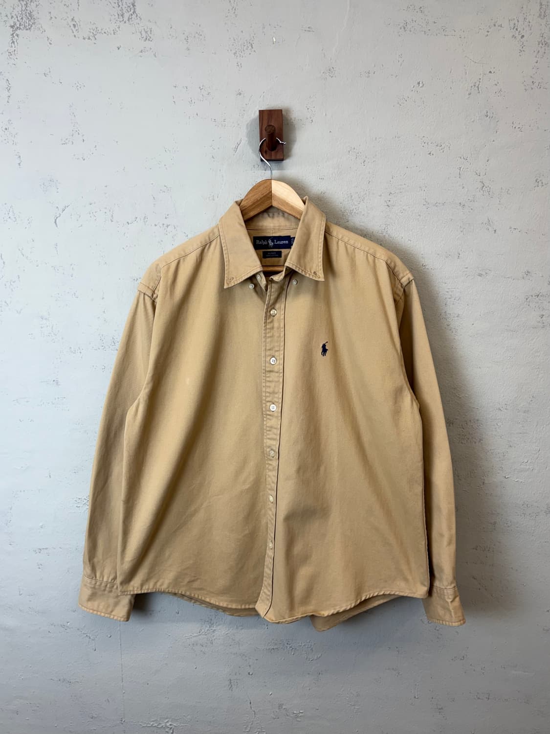 폴로랄프로렌 빈티지 베이지 헤비 셔츠 상품이미지1