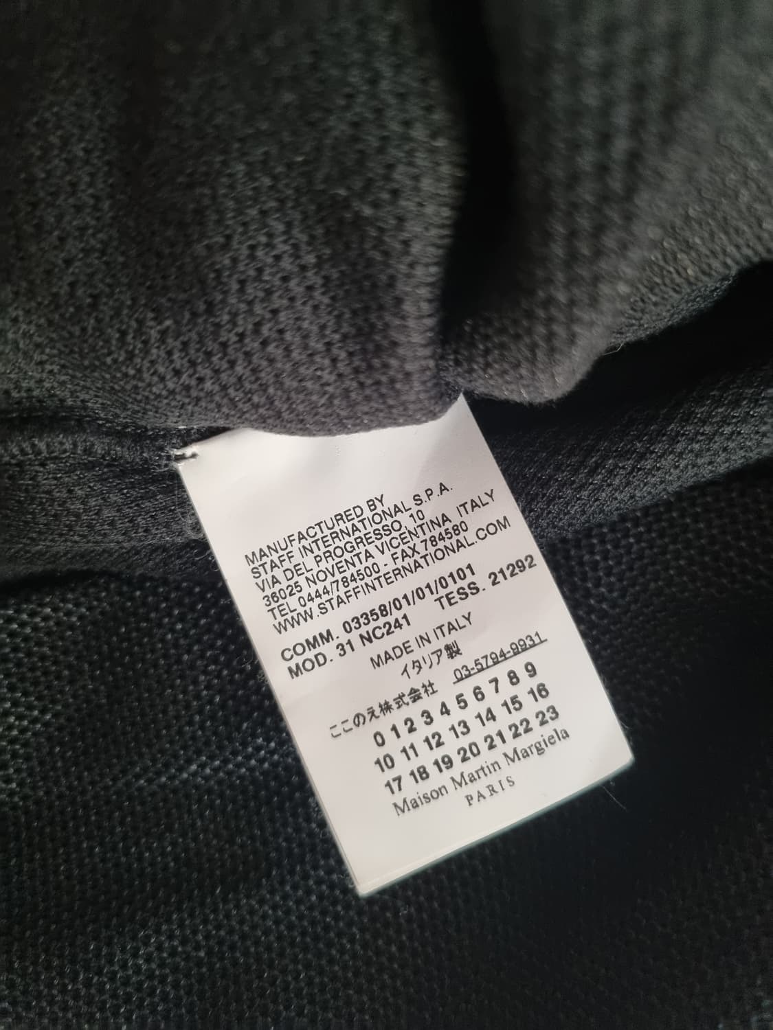Martin margiela drape mesh top black 상품이미지5