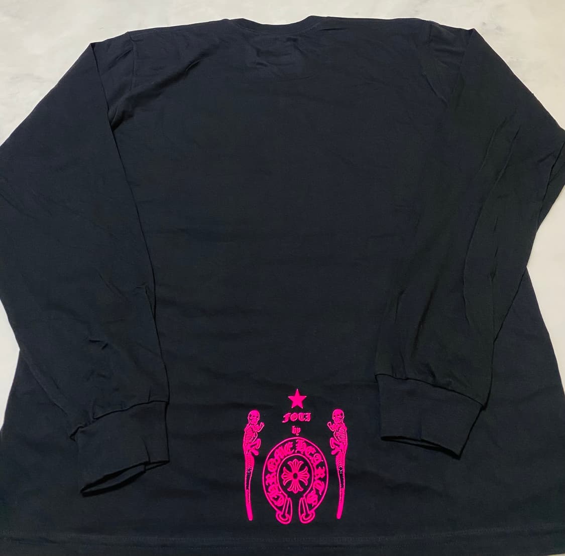 (새제품/XL) 크롬하츠 포티 롱슬리브 티셔츠 신상품 (블랙+핑크) 상품이미지3