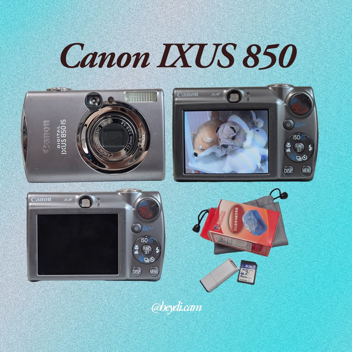 미품급) (NCT 재민,니쥬 아야카) 캐논 ixus850 ixy900is 상품이미지2