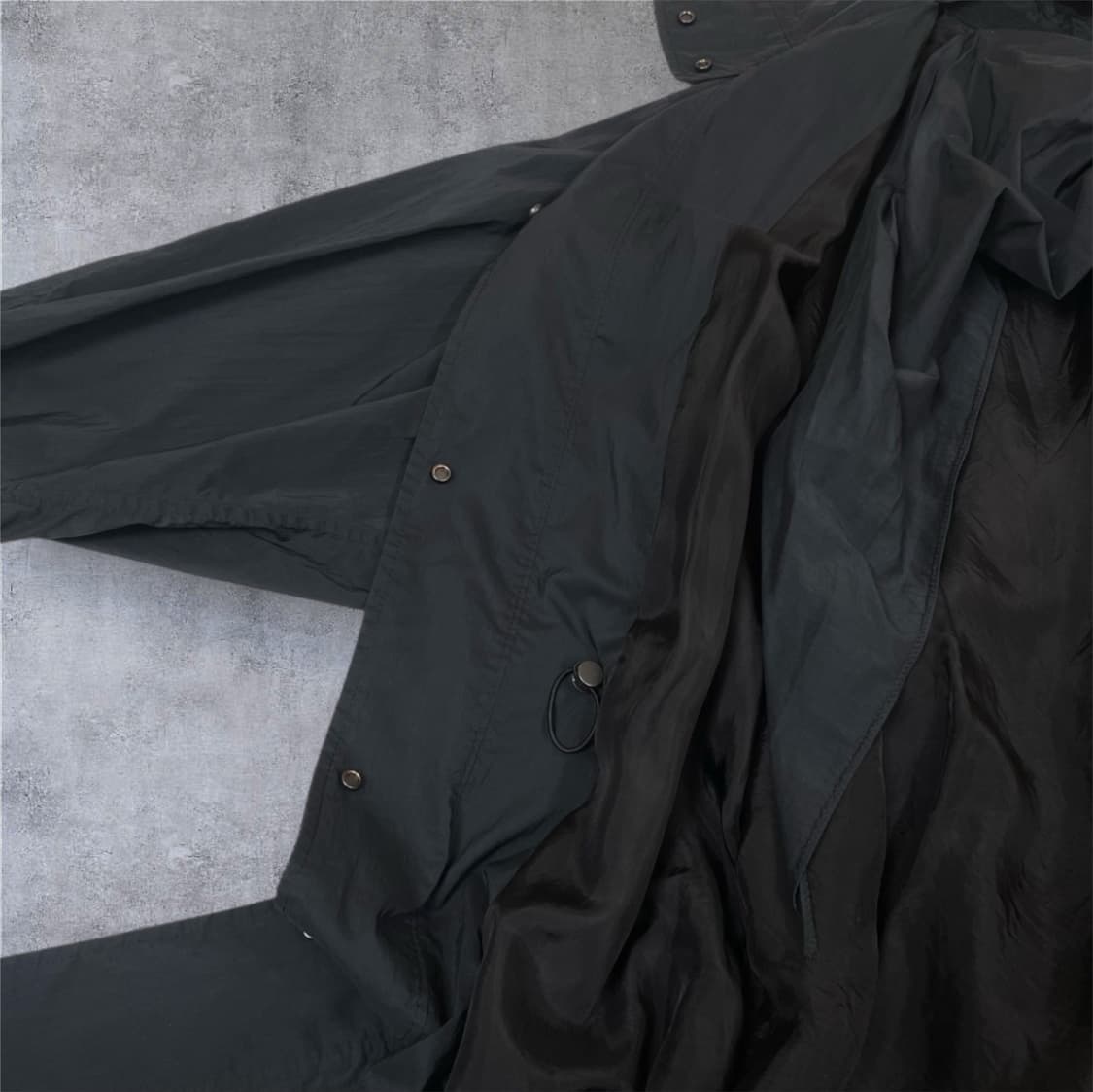 한섬 타임 TIME 블랙 드로우스트링 바람막이 롱 자켓 76 상품이미지7