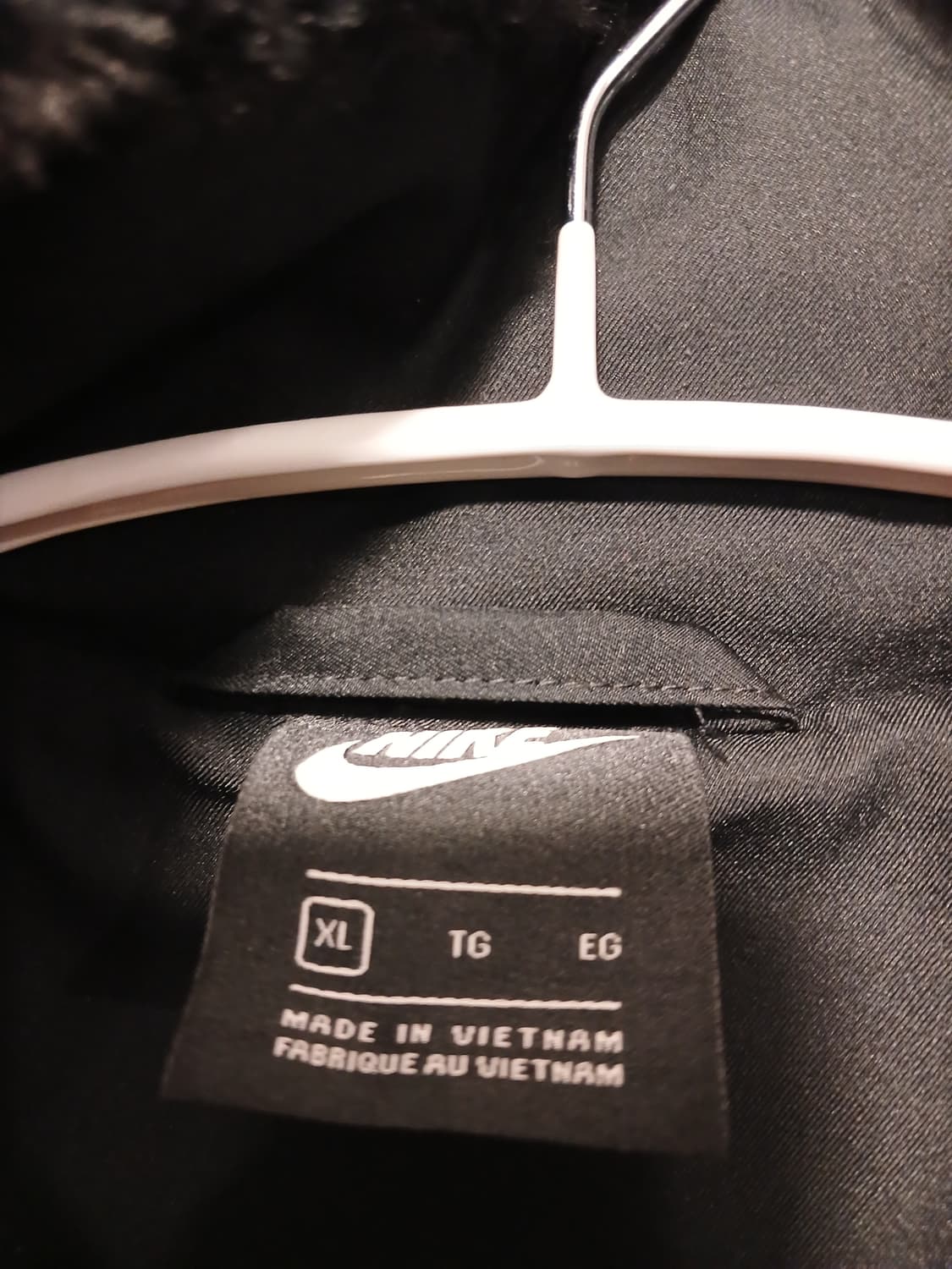 나이키 빅스우시 정품 여성 블랙 퍼 자켓 XL 사이즈 상품이미지2