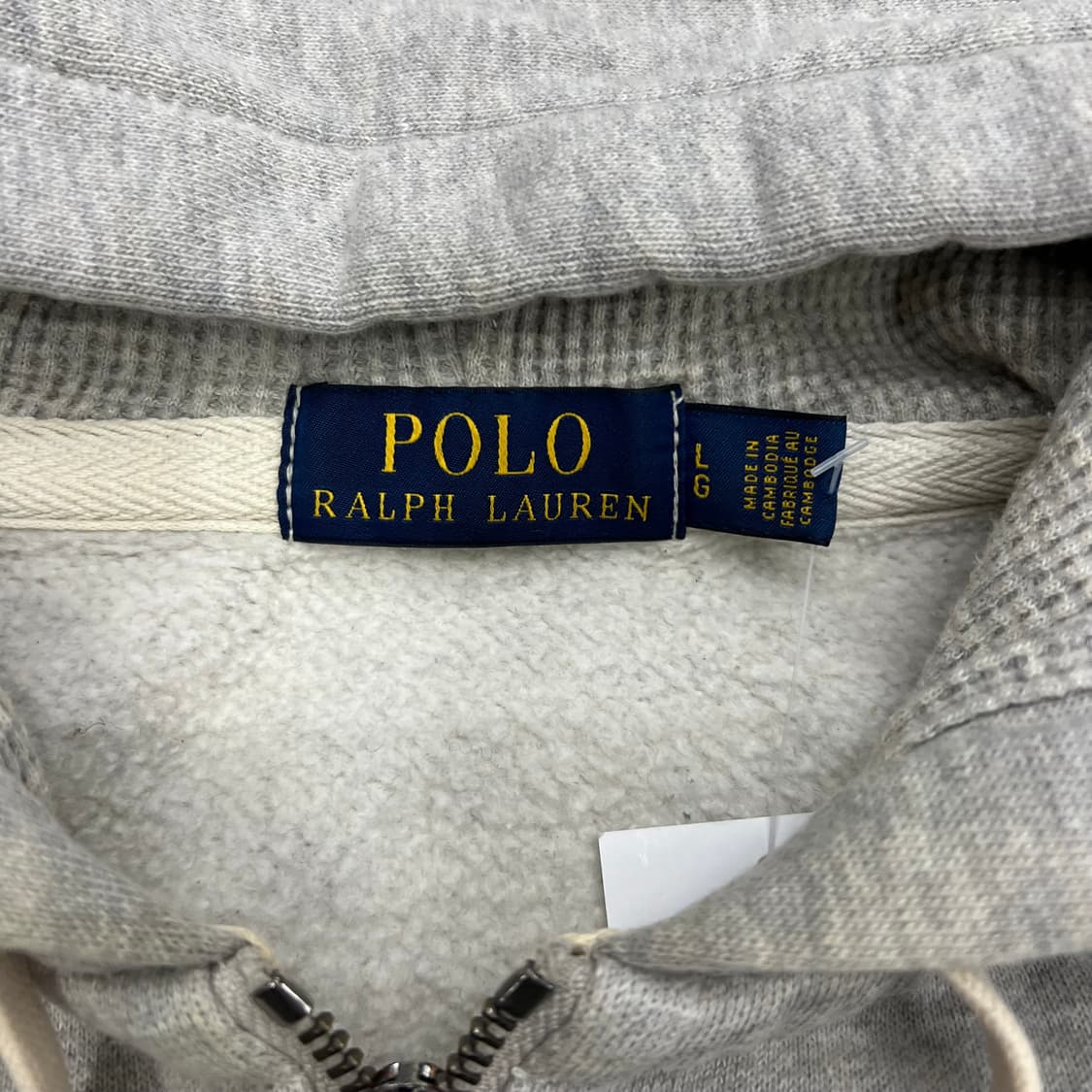 폴로 그레이 후드집업 상품이미지2