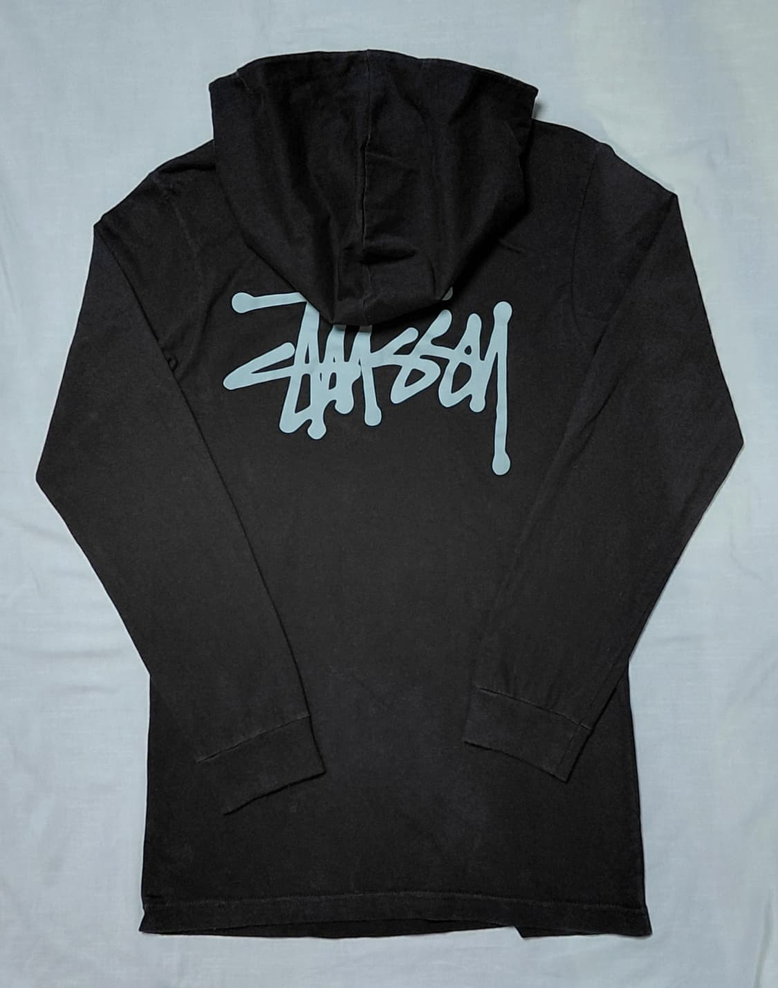 [S] 스투시 월드투어 롱슬리브 후드 티셔츠 블랙 (멕시코산) 상품이미지7