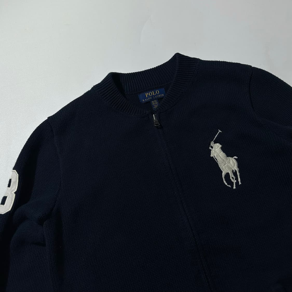 폴로 랄프로렌 빅포니 니트 블루종 자켓 상품이미지3