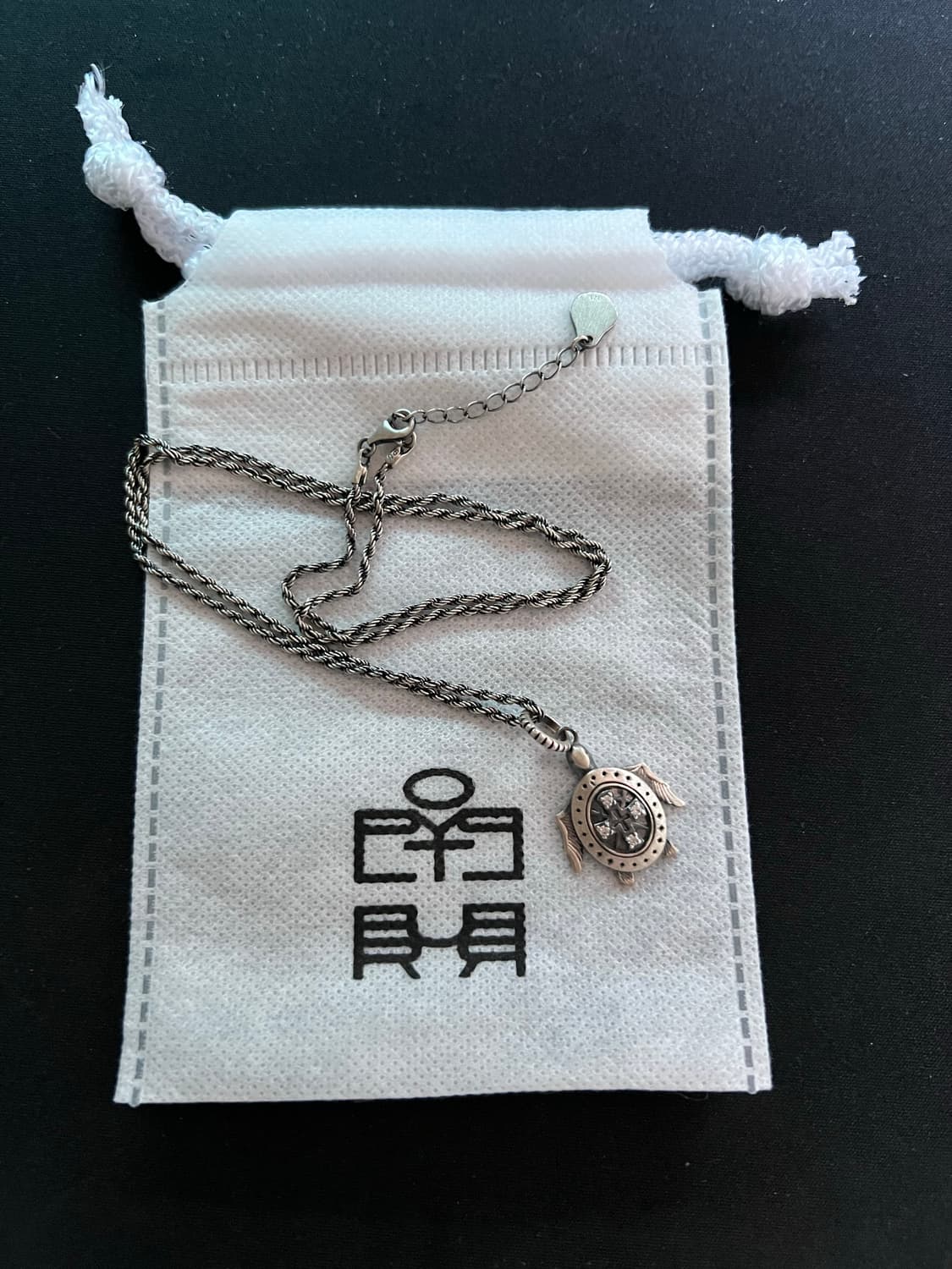 [OS/일괄]폴리테루 925 실버 체인 001(롱버전)+터틀 팬던트 상품이미지1