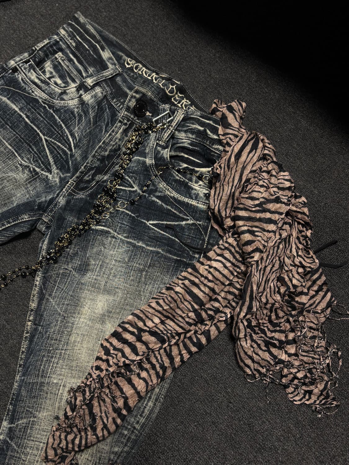 Vintage punk Leopard muffler  상품이미지1