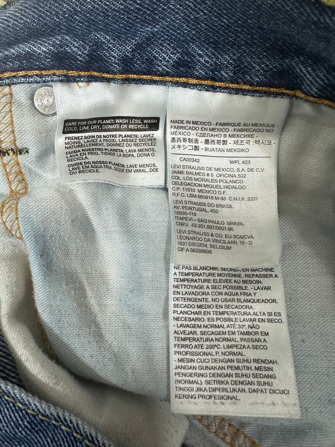 리바이스 505 연청 데님 32*29 32/29 상품이미지5