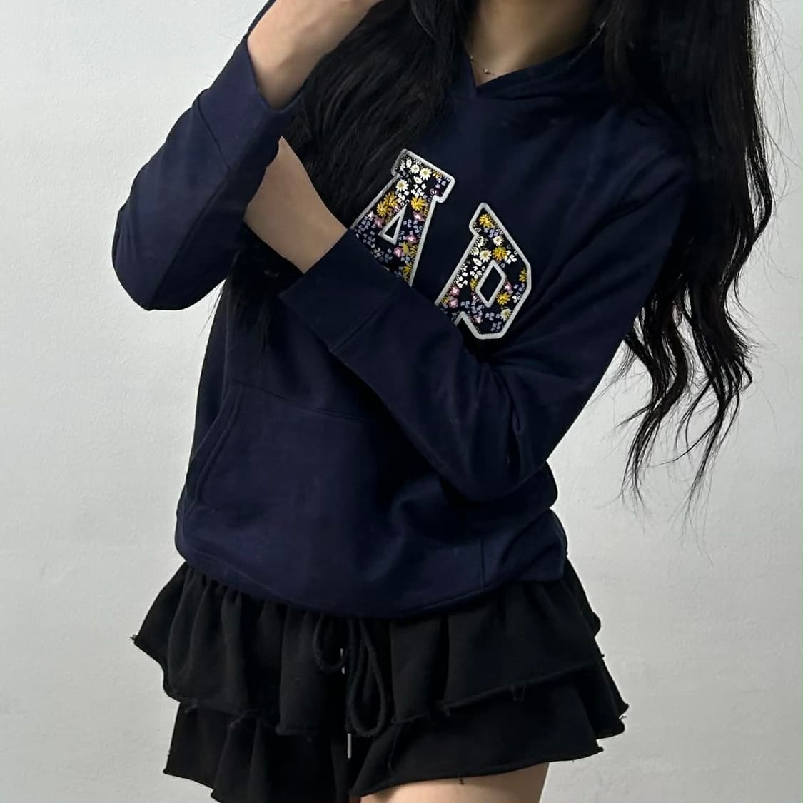 Gap 갭 네이비 폭닥 스웨트셔츠 후드티(M) 상품이미지1