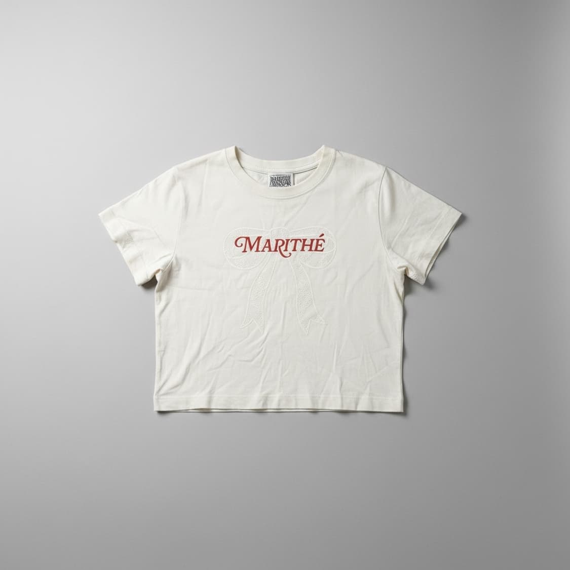 마리떼 프랑소와 저버 W RIBBON GRAPHIC CROP TEE 상품이미지5