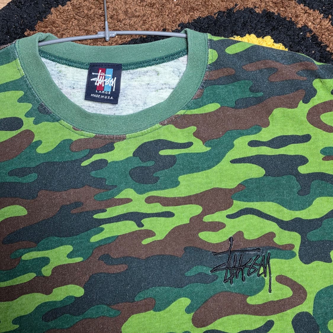 Stussy 빈티지 카모플라쥬 티셔츠 90's Made in usa 상품이미지2