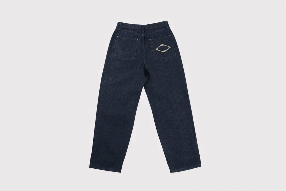 [L] 미스치프 롬버스 슬로치 진 데님팬츠 상품이미지1