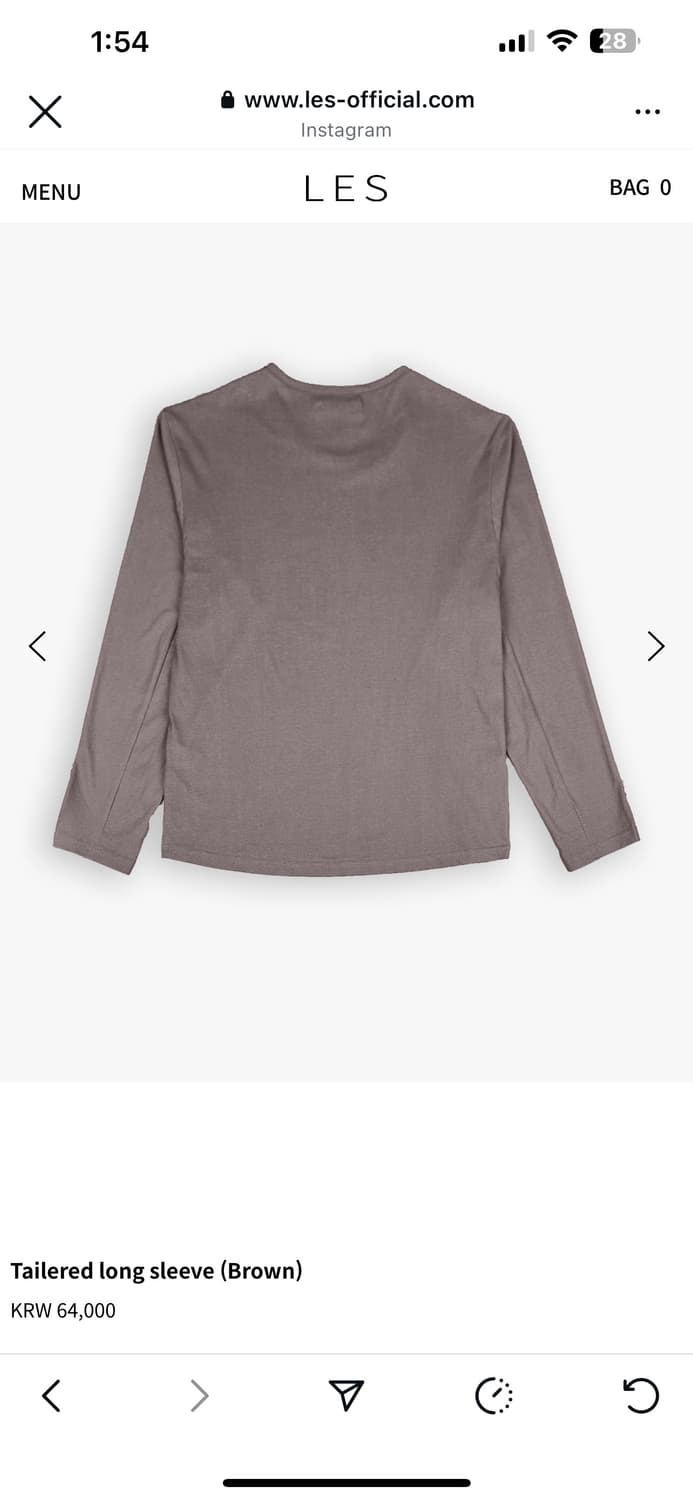 Les 레스 long sleeve (brown) 2 상품이미지4