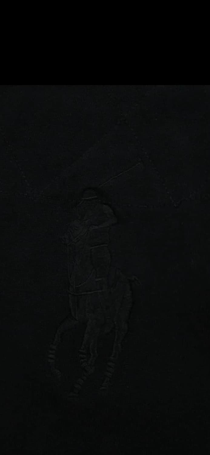 [100] (희귀) 폴로랄프로렌 빅포니 럭비티 블랙 상품이미지3