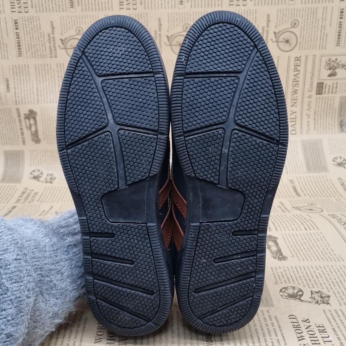 잔디로 레더 남성스니커즈 실사이즈 260 상품이미지3