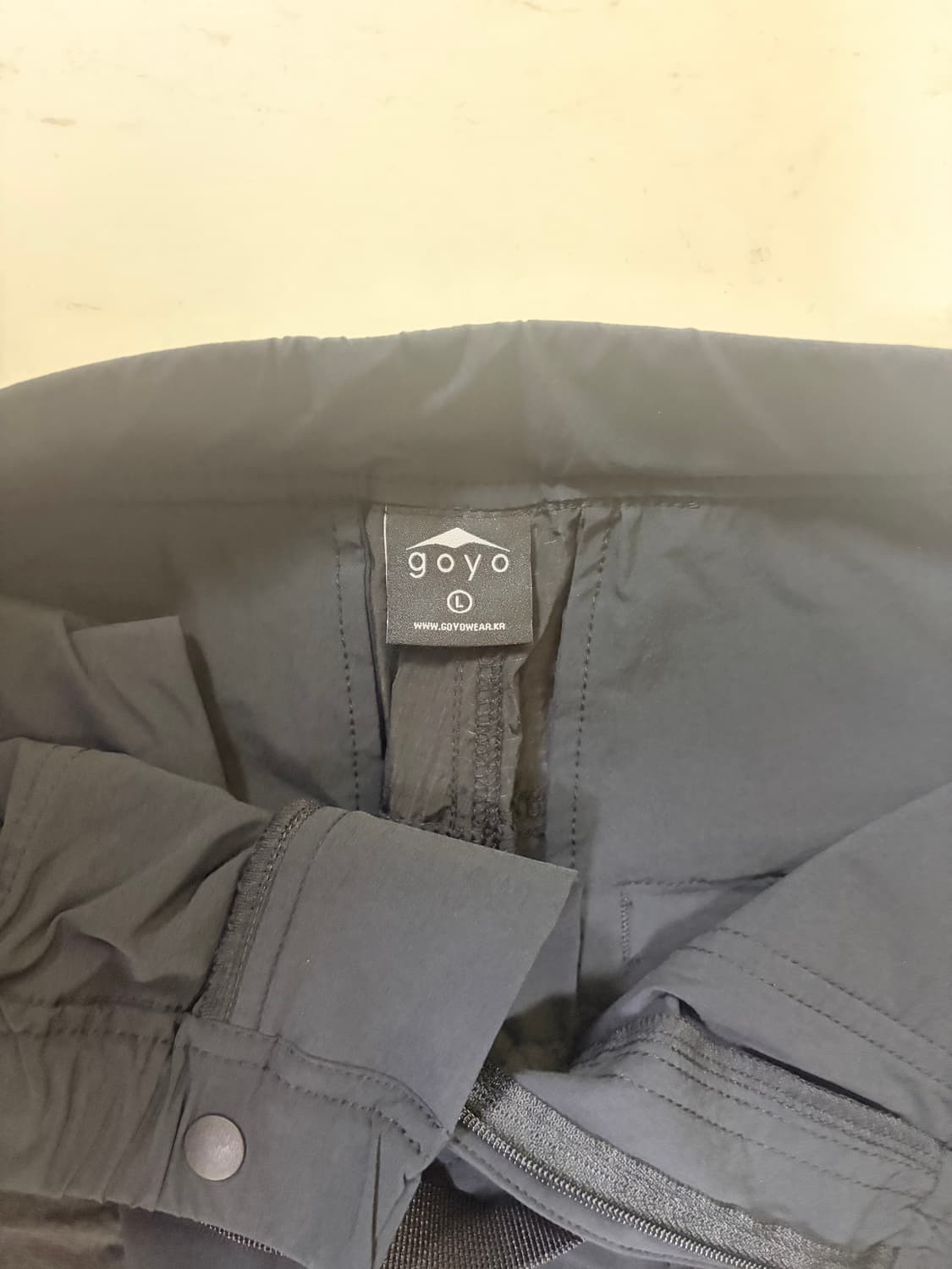 고요웨어 cut off 벤틸 팬츠 블랙 L 상품이미지2