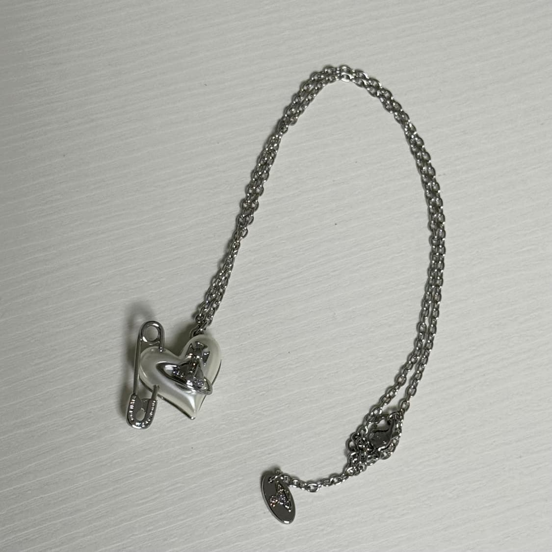 비비안웨스트우드 오리에타 하트 클립 팬던트 목걸이 상품이미지3