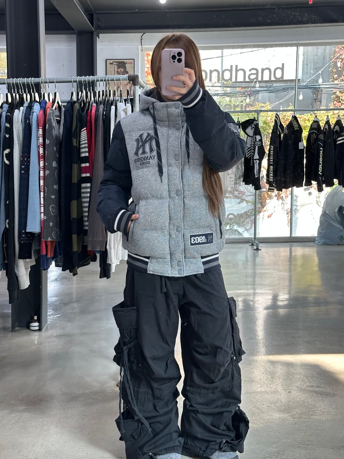 MLB 바시티 패딩 점퍼 상품이미지2