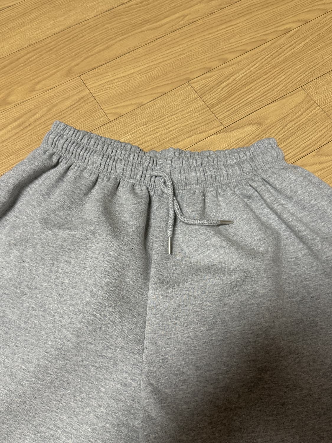 그레이 와이드 밴딩 반바지 상품이미지4