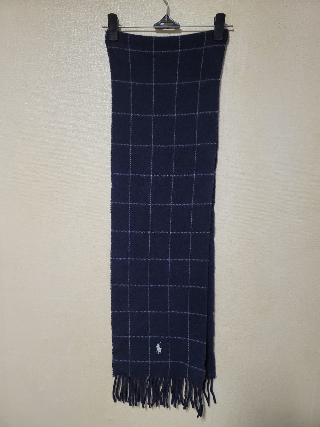 폴로 리버시블 울 체크 머플러 상품이미지1