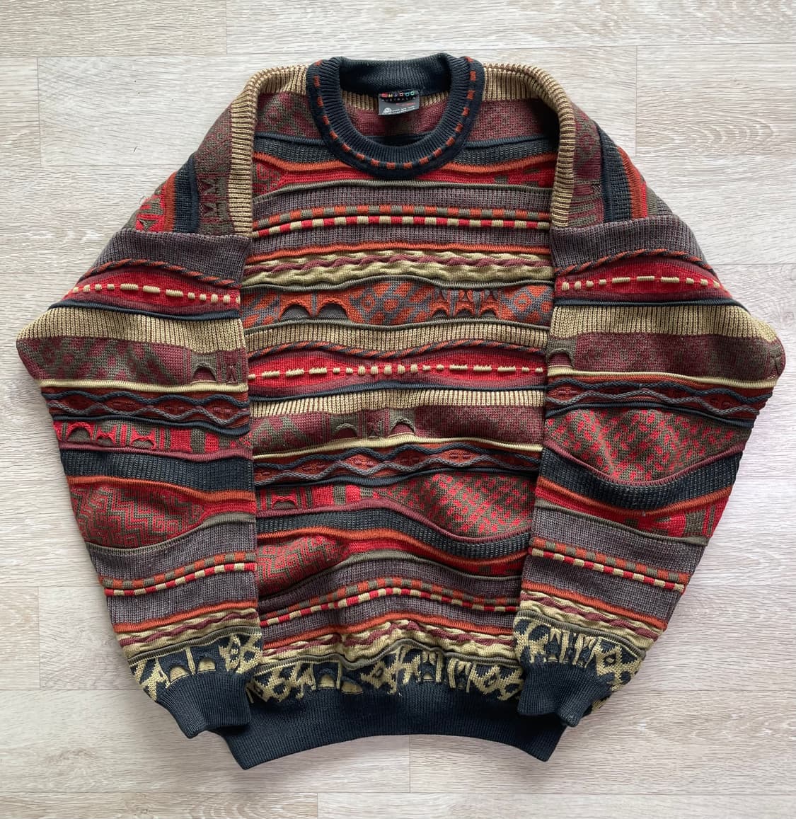 MARGOO AUSTRALIA 패턴 니트 L 상품이미지1