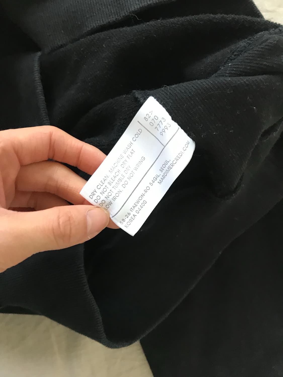 마르디 메크르디 블랙 맨투맨 상품이미지8