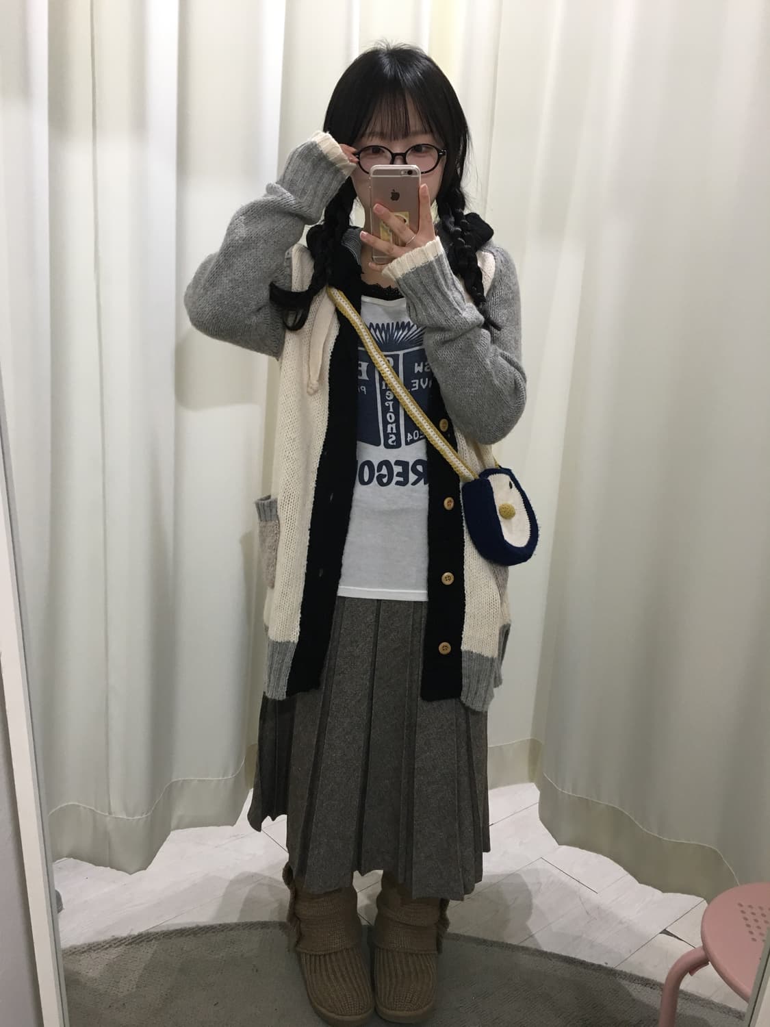 펭귄 뜨개 가방 상품이미지5