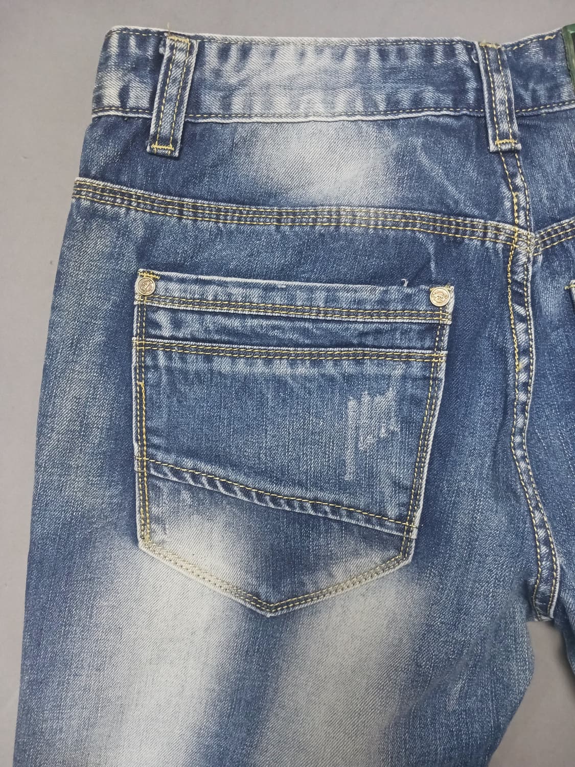 [32] 돌체앤가바나 자수 래더패치 스트레이트진 청바지 상품이미지8