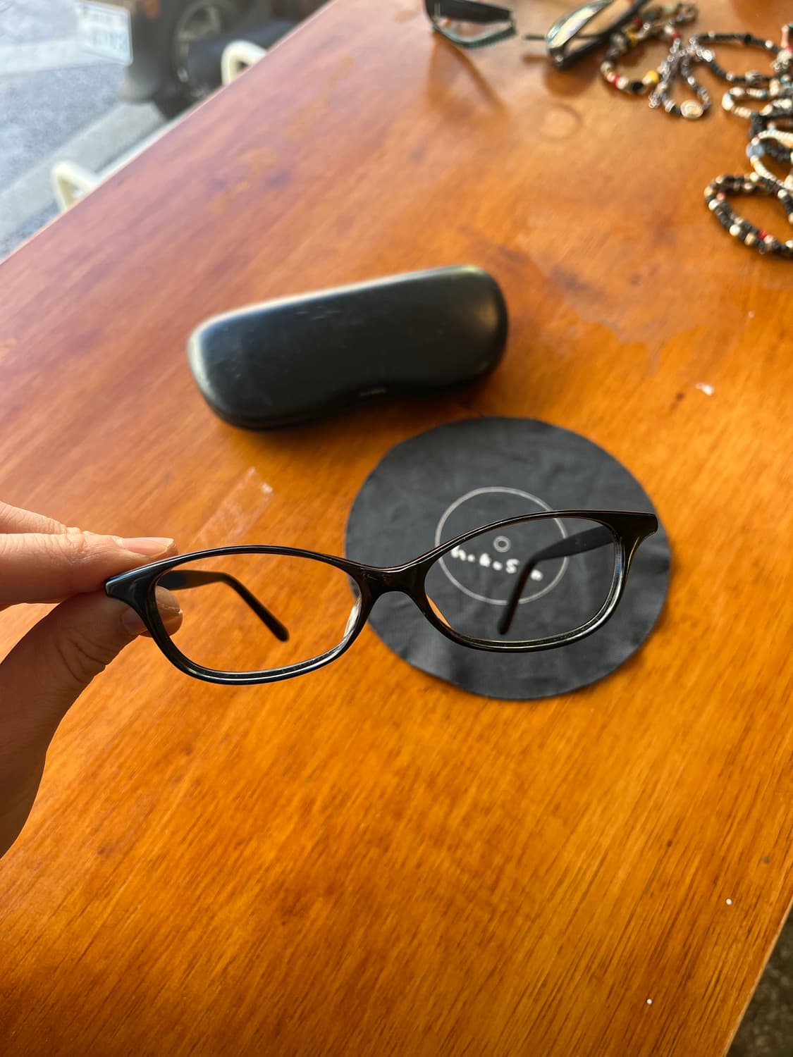 백산안경 빈티지 블랙 오리지널 프레임 상품이미지3