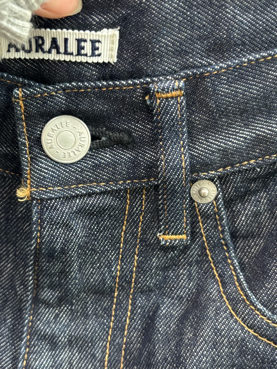 Auralee 오라리 진청 스트레이트핏 데님 상품이미지9
