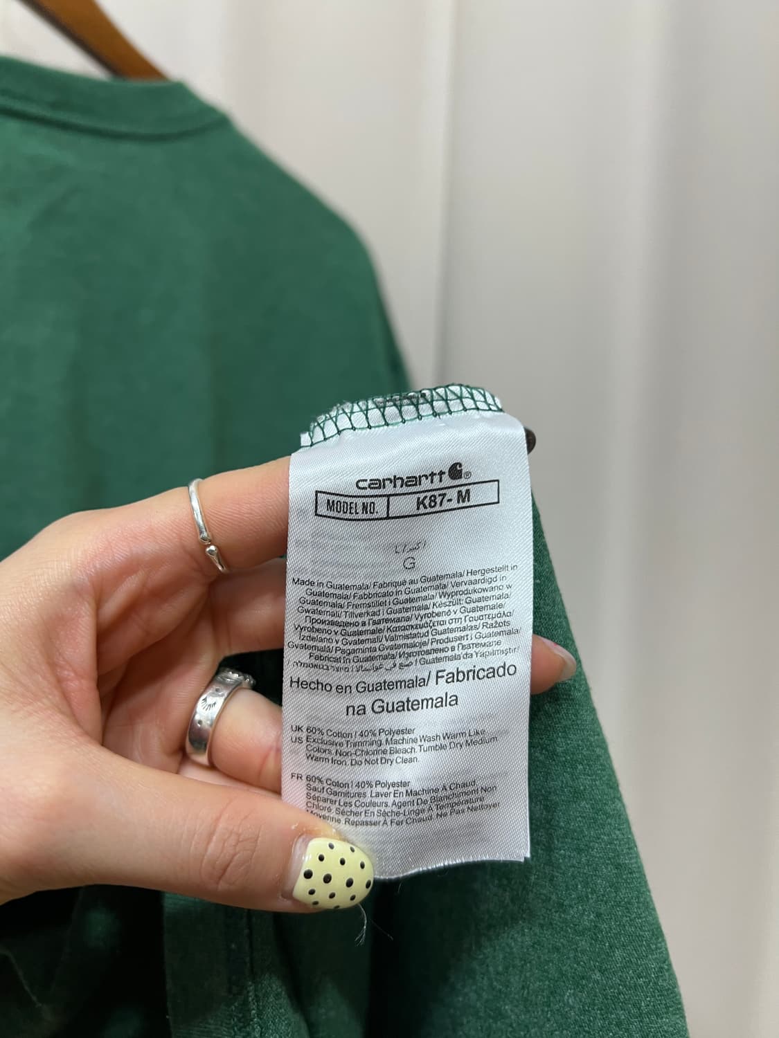 칼하트 포켓 반팔 티  상품이미지5