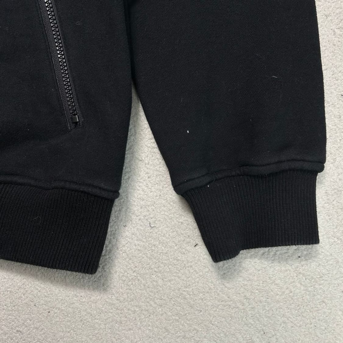 지프 패치 포켓 블랙 하프집업 후드티 95 M 상품이미지2