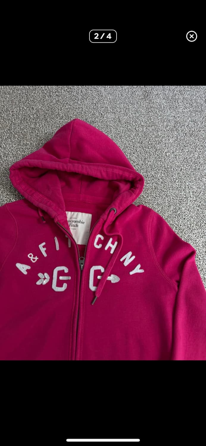 아베크롬비 핑크 후드집업  상품이미지2